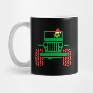 Grinch Driving A Car Tee Family Christmas Grinch Face Gift Mug